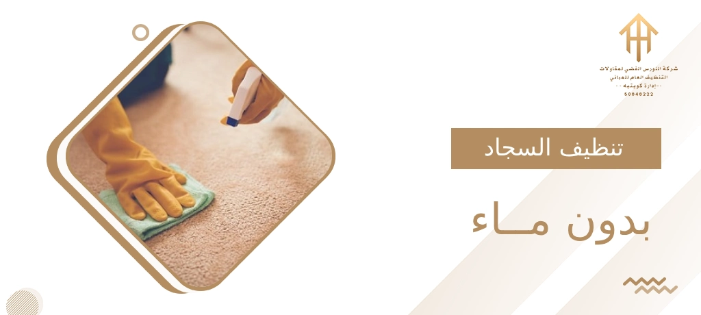 تنظيف السجاد بدون ماء