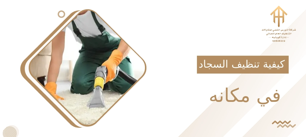 كيفية تنظيف السجاد في مكانه